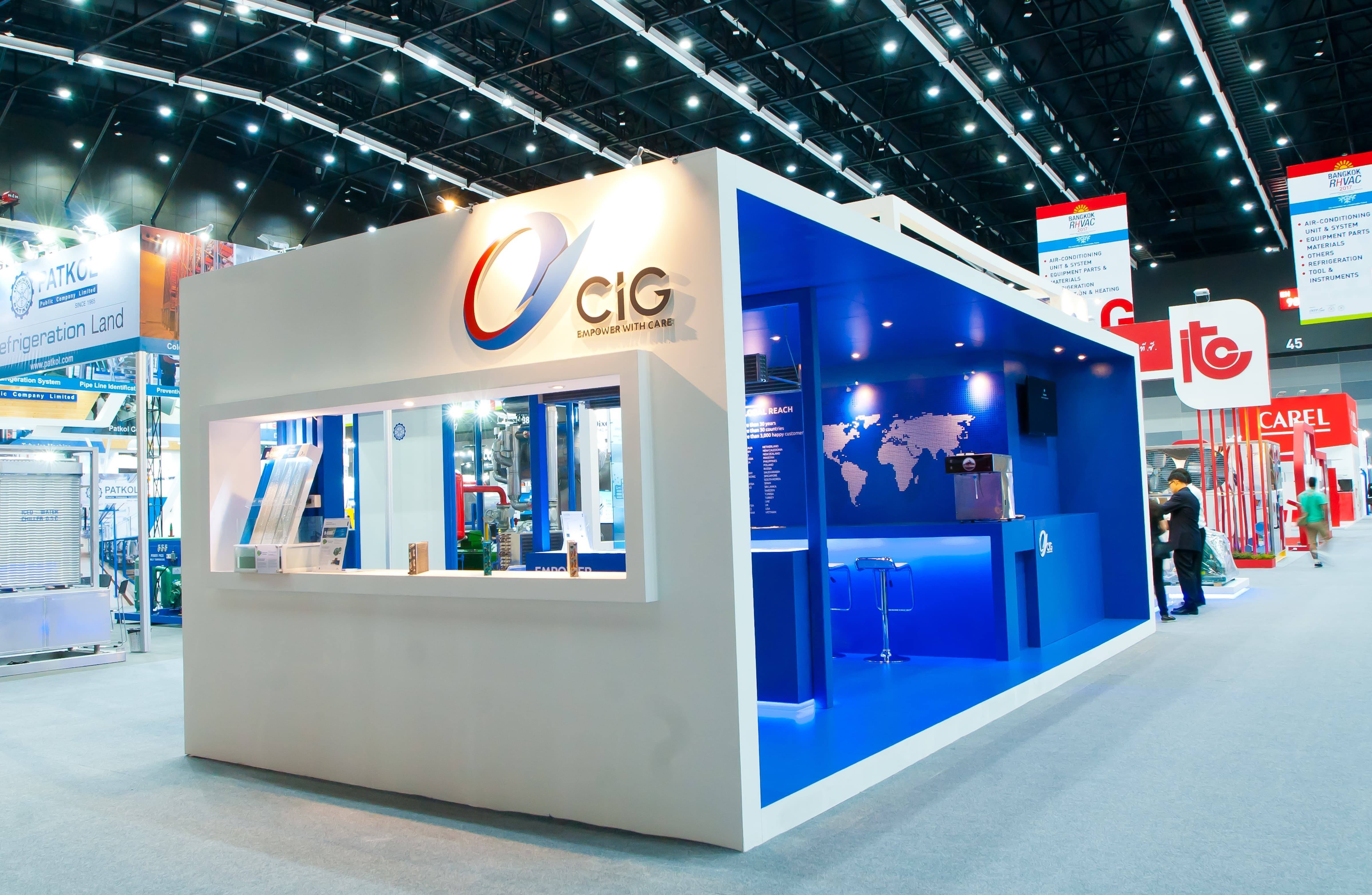 01 C.I.Group exhibition stand at RHVAC 2017 by Fret Free Productions