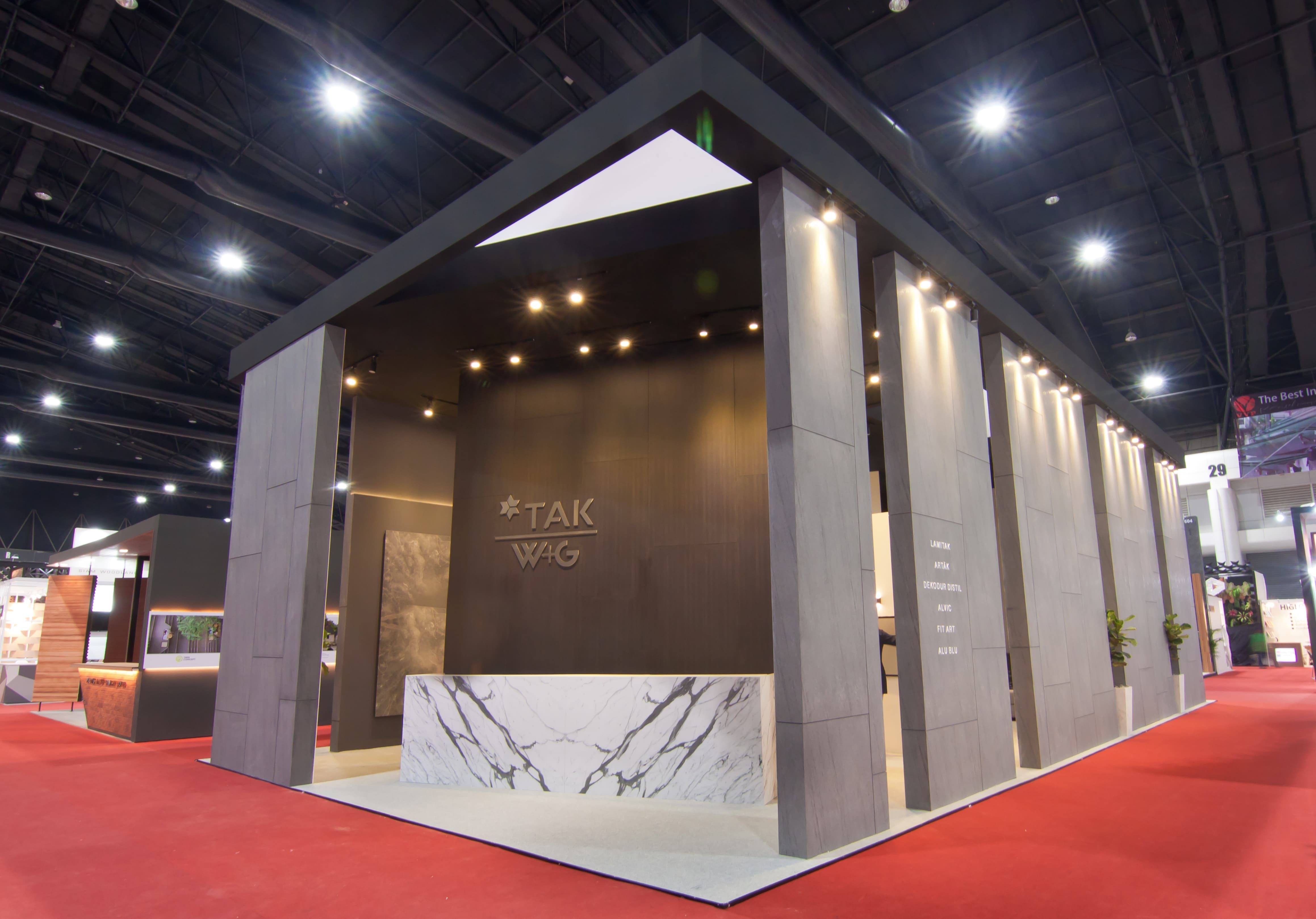 01 TAK exhibition stand at ASA 2018 by Fret Free Productions