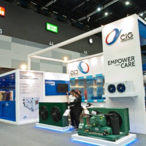 2 C.I.Group exhibition stand at RHVAC 2017 by Fret Free Productions