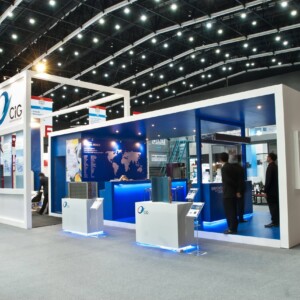 3 C.I.Group exhibition stand at RHVAC 2017 by Fret Free Productions