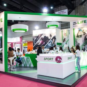 3 Zi-life exhibition stand at Food Ingredient 2017 by Fret Free Productions