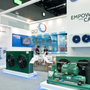 6 C.I.Group exhibition stand at RHVAC 2017 by Fret Free Productions