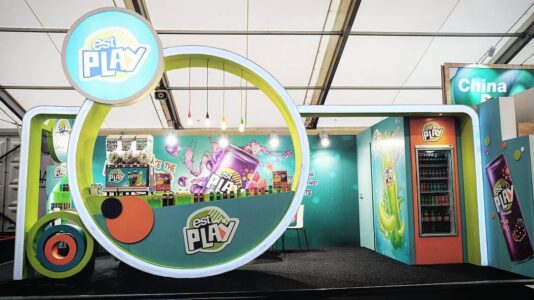 Est Play Trade Booth Stand Front